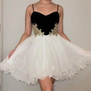 Black and White Cocktail Dress